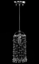 Modern chandelier L484CE, silver.