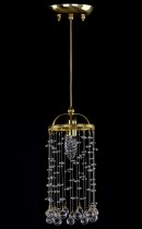 Modern chandelier L484CE, gilded.