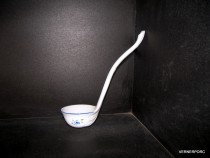 Ladle decor BLUE FLOWER 32 cm.