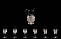 Beer cut crystal set 12170/31163/57001/330/130 7-segment.