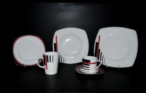 Porcelain service for one person Tetra 113 5 pcs.