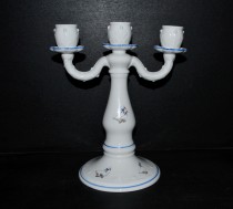 Porcelain candlestick for three candles, Porcelain Goose