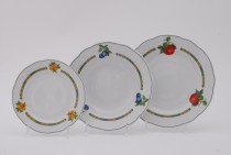 Set of plates Mary Anne 80H white 18pcs.