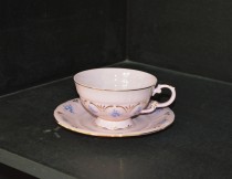 Cup and saucer Sonata 0.2 l 009 pink tea.