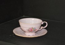 Cup and saucer Sonata 013 pink 0.2 liters.