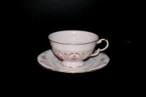 Cup with saucer Sonata 159 tea pink 0.2l.