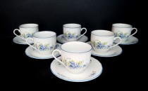 Cup and saucer Verona forget-me-nots 230 ml. 6 pcs