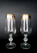 Champagne flute 180 ml. 2 pcs, decorative ribbon