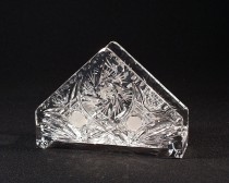 Napkin holder crystal cut 70999/26008/160 16 cm.