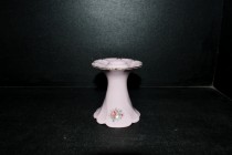 Candlestick Felicia 013, pink porcelain 11cm.