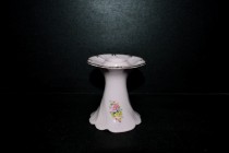 Felicia 06 candlestick, pink porcelain 11cm.