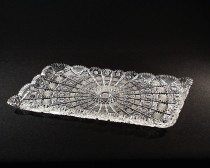 Rectangular-cut crystal platter 69170/57001/320 32cm.