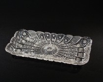 Rectangular-cut crystal platter 69171/57001/270 27 cm.