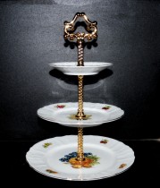 3-tiered Bernadotte fruit candy plate