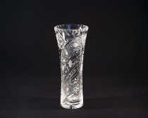 Cut crystal vase 80045/35003/250 25 cm. decor "peacock / Comet"