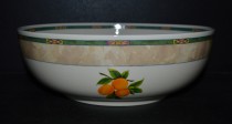 Large salad bowl 80H, fruit porcelain, ivory