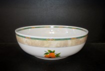 Big salad bowl 80H, porcelain fruit.