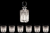 Whisky cut crystal set 56523, 7-segment.