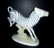Porcelain figurine Zebra luxor
