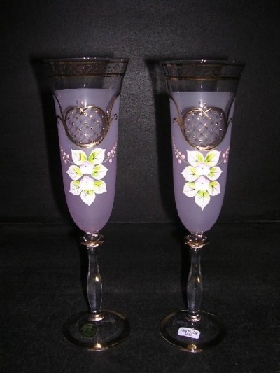 Flutes Angela 190 ml. purple 2 pc.