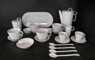 COFFEE SET BOHEMIA WHITE 23pcs.