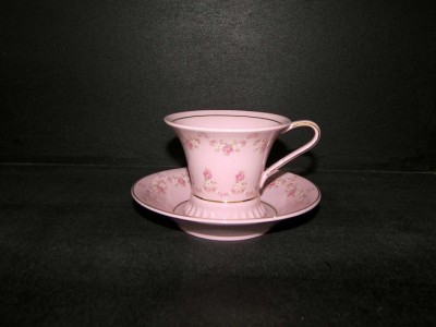 Cup with saucer 0.20 L. Svetlana 158 pink