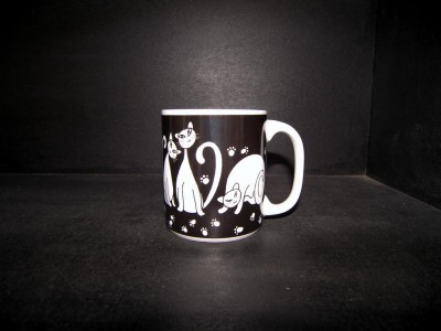 Big Black Cat Mug 0.5l