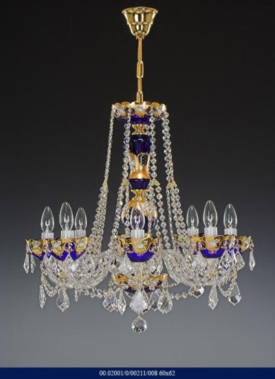 8 arm chandelier Enamel 02001/00211/008 60 * 62