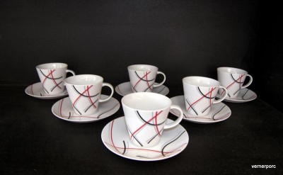 CUP AND A SAUCER TOM 30055 6pcs. COFFEE