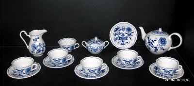 Onion pattern tea set 70507 15 pieces.