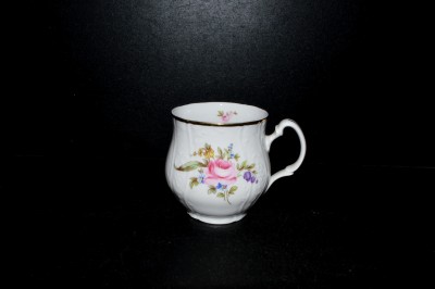 Mug Jonáš, Bernadotte porcelain, rose decor 0,33 l.