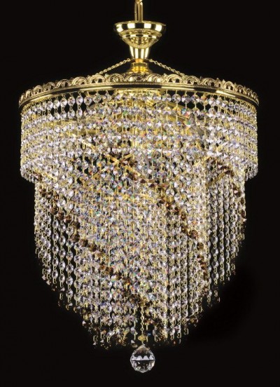 Crystal chandelier brilliant 20L282B800667 40x58 cm, 7 lights, gilded