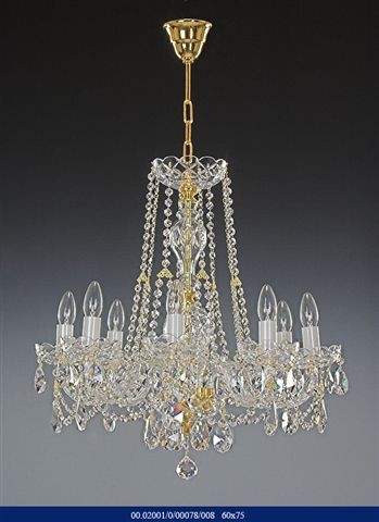 8 arm crystal chandelier  02001/00078/8 60*75