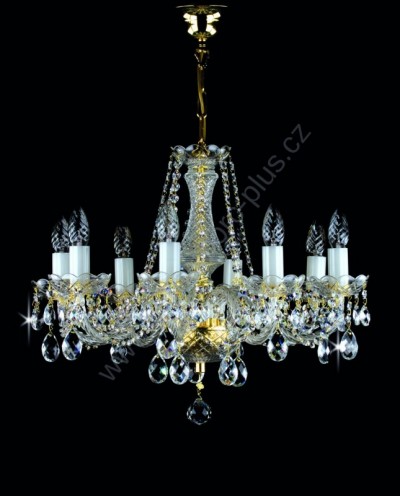 Crystal Chandelier 8 arms 16L086CL8 60x45cm plated chain