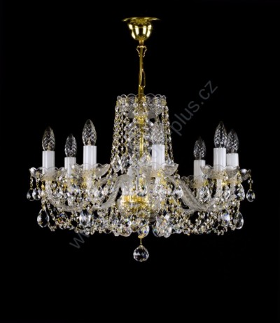 Crystal Chandelier 8 arms 23L116CL8 59x43cm plated chain