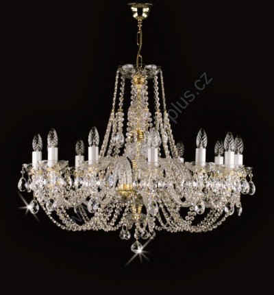 Chandelier exclusiv 12ramenný 10L039CE12 82x65cm plated chain