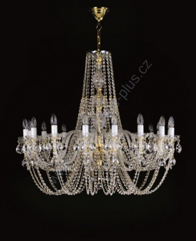 Exclusive Crystal Chandelier 16 arms 11L038CE16 100x84cm plated chain