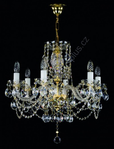 Swarovski Crystal Chandelier 6-arm 1L141SW6 59x57cm plated chain