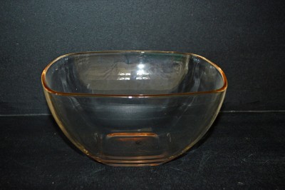 Kayla Bowl 24 cm orange border.