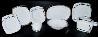 Porcelain dining set Tetra 049V 25 pieces.