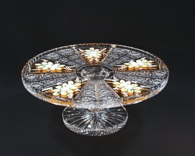 Cake plate on the leg-cut crystal 05007/57113/300