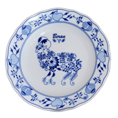 Plate sign zodiac hanging. Aries 24 cm.