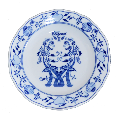 Plate hanging zodiac, Gemini 24 cm.