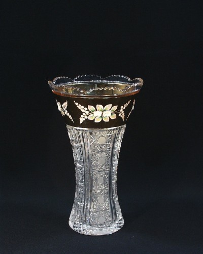 Cut crystal vase 80021/57011/255 25 cm.
